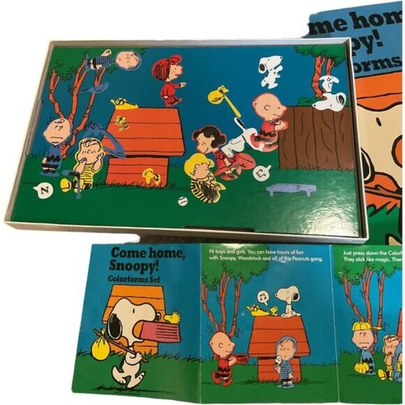 Come Home Snoopy Colorforms Set 1972 Reproduction Peanuts Charles Schultz - Picture 3 of 11